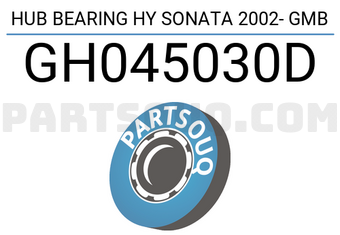 GMB GH045030D HUB BEARING HY SONATA 2002- GMB