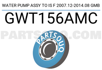 GMB GWT156AMC WATER PUMP ASSY TO IS F 2007.12-2014.08 GMB