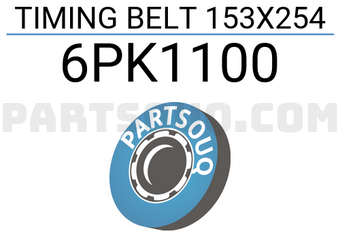 Gates 6PK1100 TIMING BELT 153X254