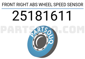 General Motors 25181611 FRONT RIGHT ABS WHEEL SPEED SENSOR