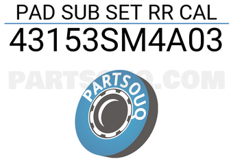 General Motors 43153SM4A03 PAD SUB SET RR CAL