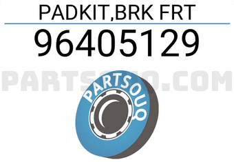 General Motors 96405129 PADKIT,BRK FRT