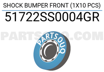 Good Rubber Co LTD 51722SS0004GR SHOCK BUMPER FRONT (1X10 PCS)