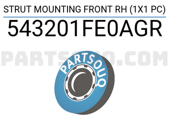 Good Rubber Co LTD 543201FE0AGR STRUT MOUNTING FRONT RH (1X1 PC)