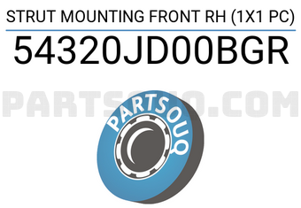 Good Rubber Co LTD 54320JD00BGR STRUT MOUNTING FRONT RH (1X1 PC)