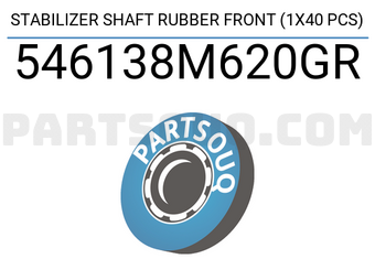 Good Rubber Co LTD 546138M620GR STABILIZER SHAFT RUBBER FRONT (1X40 PCS)