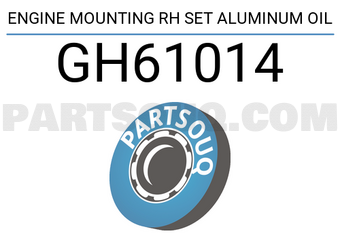 Good Rubber Co LTD GH61014 ENGINE MOUNTING RH SET ALUMINUM OIL