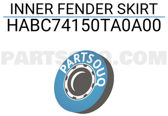 HABASHI HABC74150TA0A00 INNER FENDER SKIRT