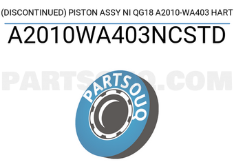 HART A2010WA403NCSTD (DISCONTINUED) PISTON ASSY NI QG18 A2010-WA403 HART