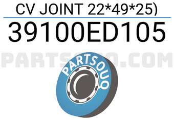 HDK 39100ED105 CV JOINT 22*49*25)