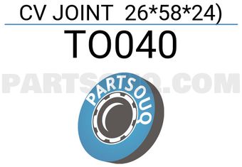 HDK TO040 CV JOINT 26*58*24)