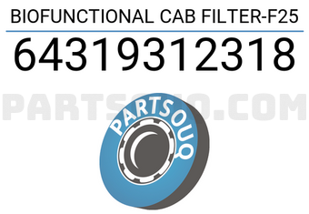 Hengst 64319312318 BIOFUNCTIONAL CAB FILTER-F25