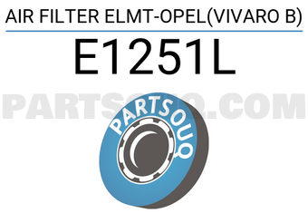 Hengst E1251L AIR FILTER ELMT-OPEL(VIVARO B)