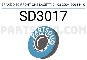 Hi-Q SD3017 BRAKE DISC FRONT CHE LACETTI 04-08 2004-2008 Hi-Q
