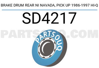 Hi-Q SD4217 BRAKE DRUM REAR NI NAVADA, PICK UP 1986-1997 Hi-Q