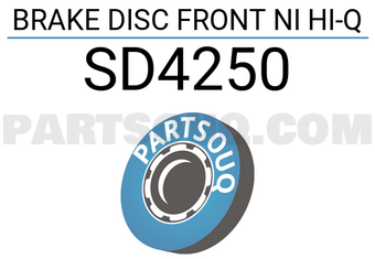 Hi-Q SD4250 BRAKE DISC FRONT NI HI-Q