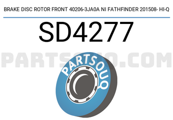 Hi-Q SD4277 BRAKE DISC ROTOR FRONT 40206-3JA0A NI FATHFINDER 201508- HI-Q