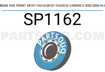 Hi-Q SP1162 BRAKE PAD FRONT 58101-1HA10,58101-1HA20 KI CARENS II 2002-2006 HI-Q