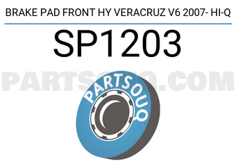 Hi-Q SP1203 BRAKE PAD FRONT HY VERACRUZ V6 2007- Hi-Q