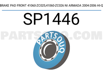 Hi-Q SP1446 BRAKE PAD FRONT 41060-ZC025,41060-ZC026 NI ARMADA 2004-2006 HI-Q