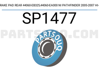 Hi-Q SP1477 BRAKE PAD REAR 44060-EB325,44060-EA000 NI PATHFINDER 2005-2007 HI-Q