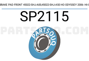 Hi-Q SP2115 BRAKE PAD FRONT 45022-SHJ-A00,45022-SHJ-A50 HO ODYSSEY 2006- HI-Q