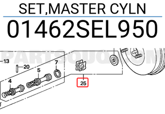 Honda 01462SEL950 SET,MASTER CYLN