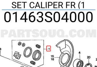 Honda 01463S04000 SET CALIPER FR (1