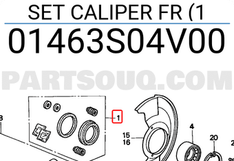 Honda 01463S04V00 SET CALIPER FR (1