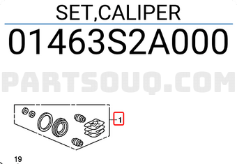 Honda 01463S2A000 SET,CALIPER