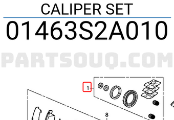 Honda 01463S2A010 CALIPER SET