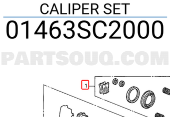 Honda 01463SC2000 CALIPER SET