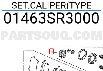Honda 01463SR3000 SET,CALIPER(TYPE