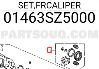 Honda 01463SZ5000 SET,FRCALIPER