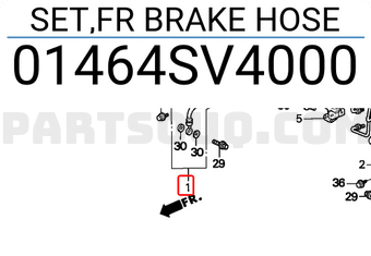 Honda 01464SV4000 SET,FR BRAKE HOSE