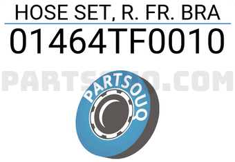 Honda 01464TF0010 HOSE SET, R. FR. BRA