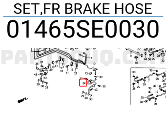 Honda 01465SE0030 SET,FR BRAKE HOSE