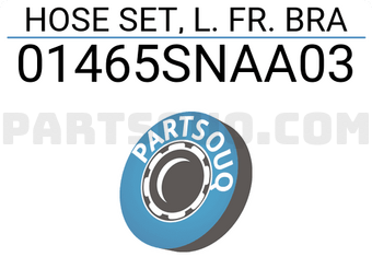 Honda 01465SNAA03 HOSE SET, L. FR. BRA