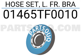 Honda 01465TF0010 HOSE SET, L. FR. BRA