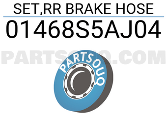 Honda 01468S5AJ04 SET,RR BRAKE HOSE