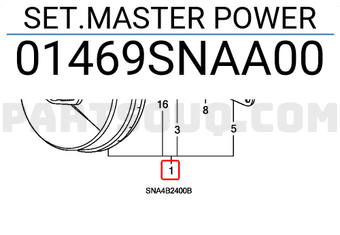 Honda 01469SNAA00 SET.MASTER POWER
