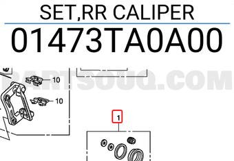 Honda 01473TA0A00 SET,RR CALIPER