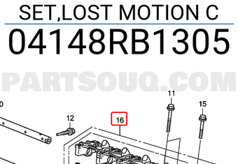 Honda 04148RB1305 SET,LOST MOTION C