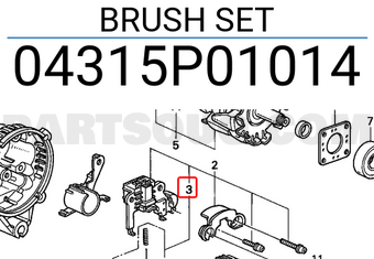Honda 04315P01014 BRUSH SET