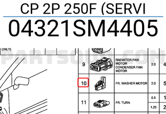 Honda 04321SM4405 CP 2P 250F (SERVI