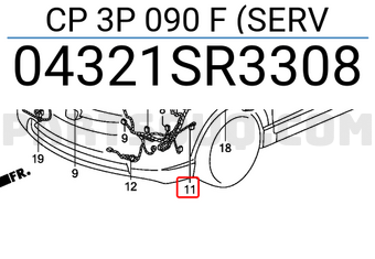 Honda 04321SR3308 CP 3P 090 F (SERV