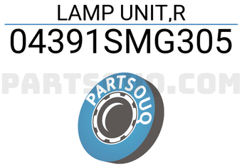 Honda 04391SMG305 LAMP UNIT,R