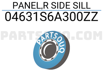 Honda 04631S6A300ZZ PANEL,R SIDE SILL
