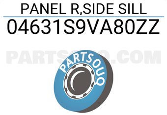 Honda 04631S9VA80ZZ PANEL R,SIDE SILL