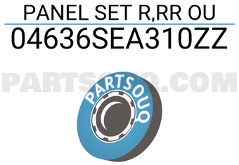 Honda 04636SEA310ZZ PANEL SET R,RR OU